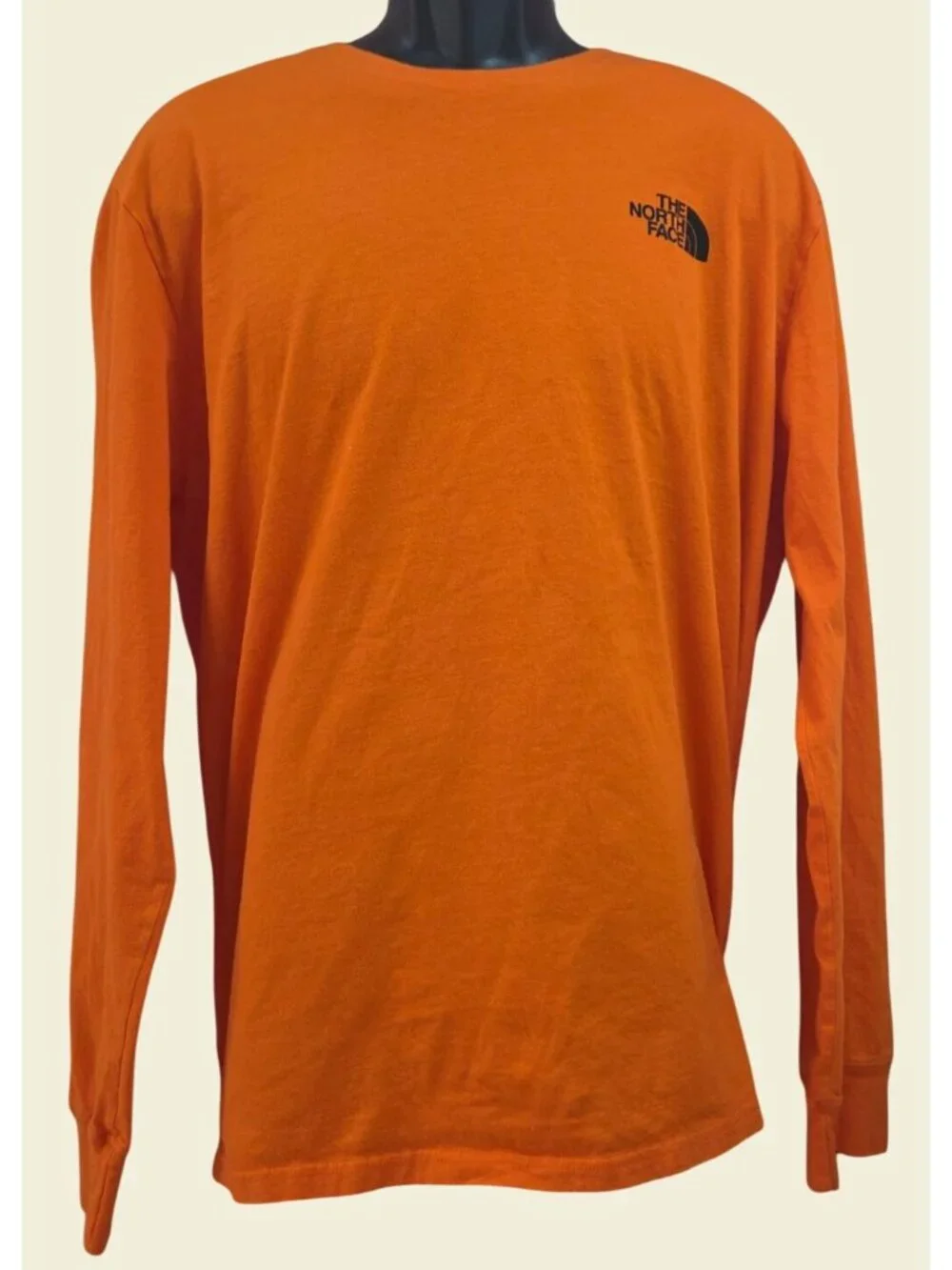 The North Face Mens Orange Long Sleeve T-Shirt XL